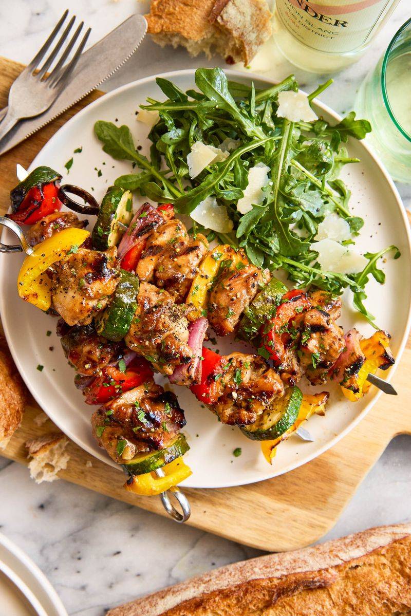 Chicken Breast Kabobs with No Marinade