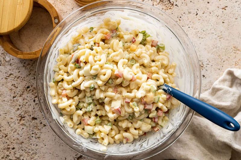 Elbow Macaroni with Mayo and Sweet Relish