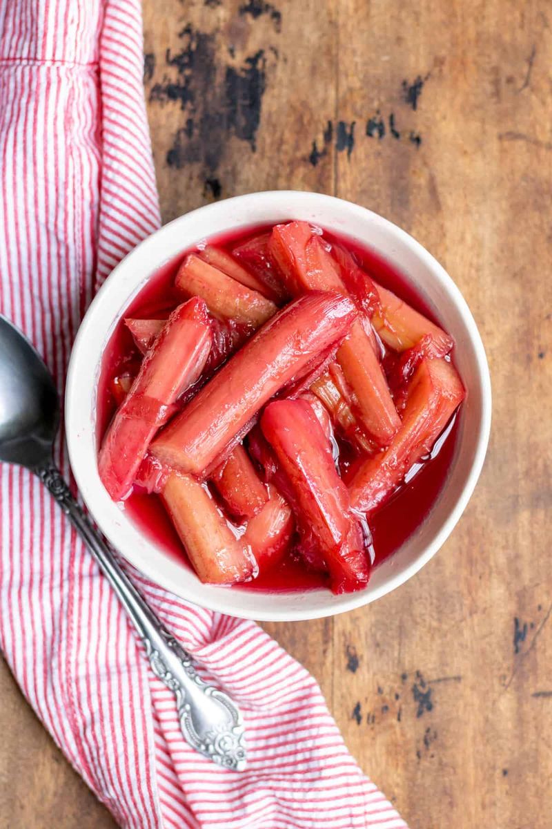 Plain Stewed Rhubarb