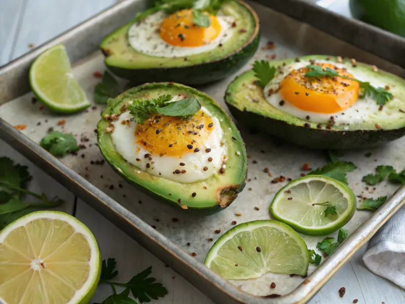 Baked Eggs in Avocado