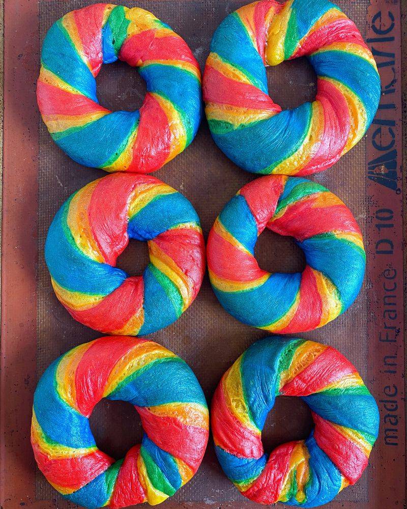 Rainbow Bagels