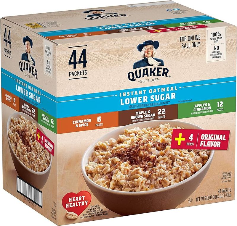 Flavored Instant Oatmeal Packets