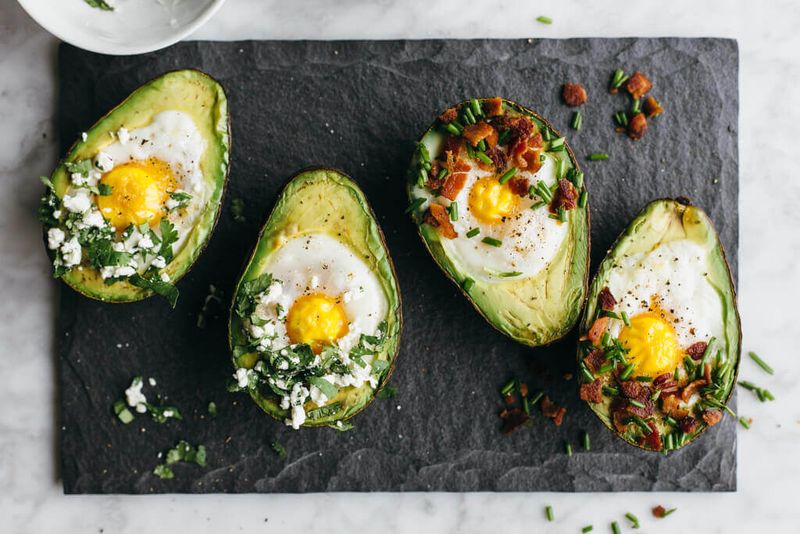 Baked Avocado Eggs