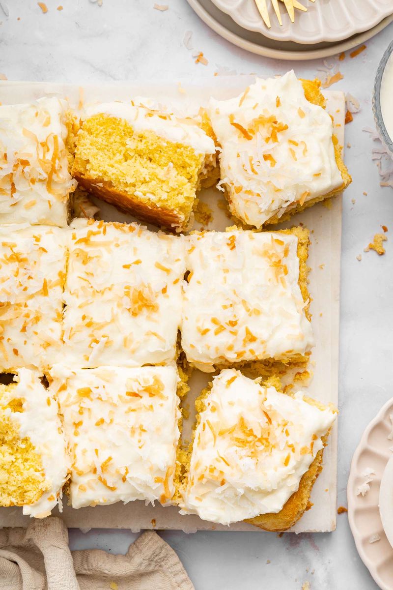 Coconut Cream Sheet Cake