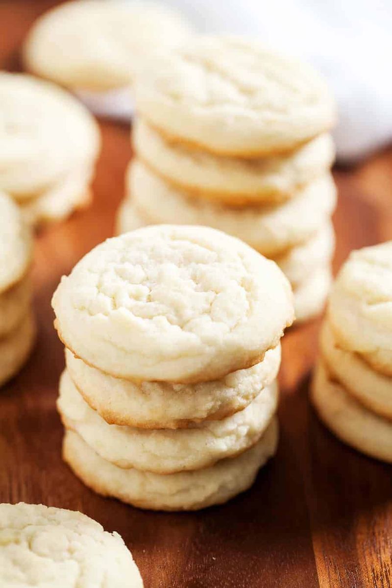 Plain Sugar Cookies with No Toppings
