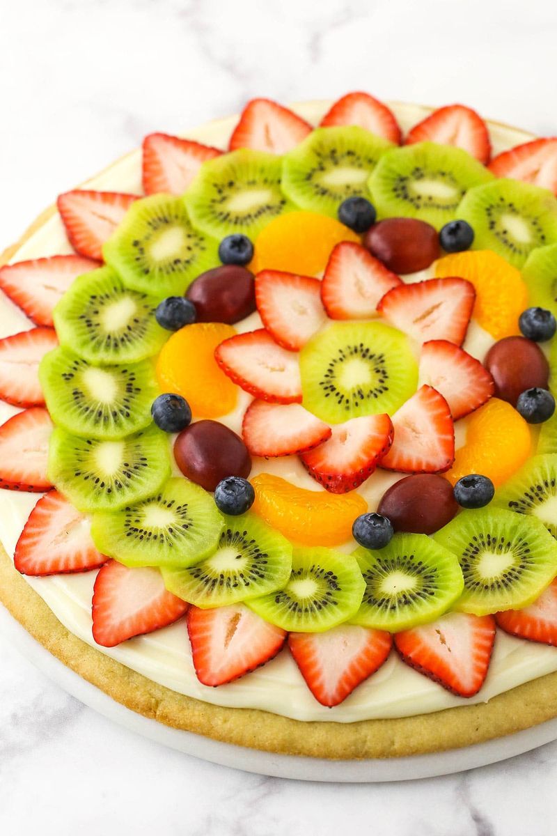 Fruit Pizza with Angel Food Base
