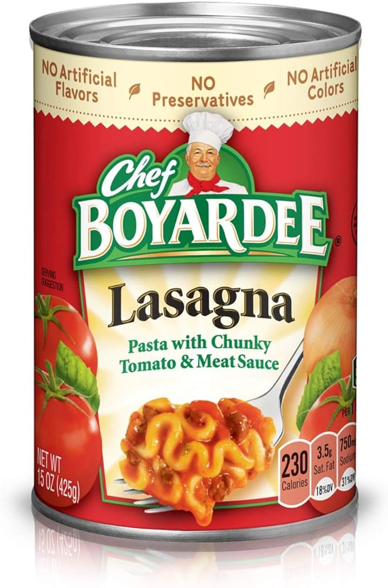 Chef Boyardee Lasagna
