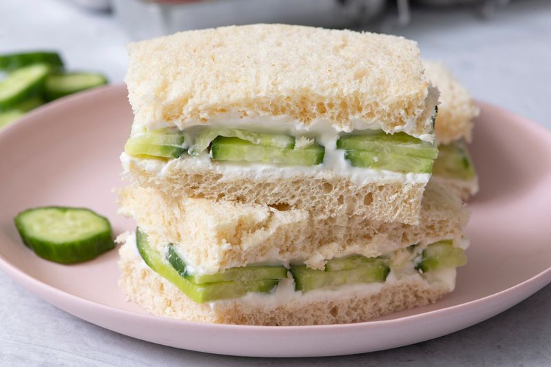 Cucumber & Cream Cheese Sandwich