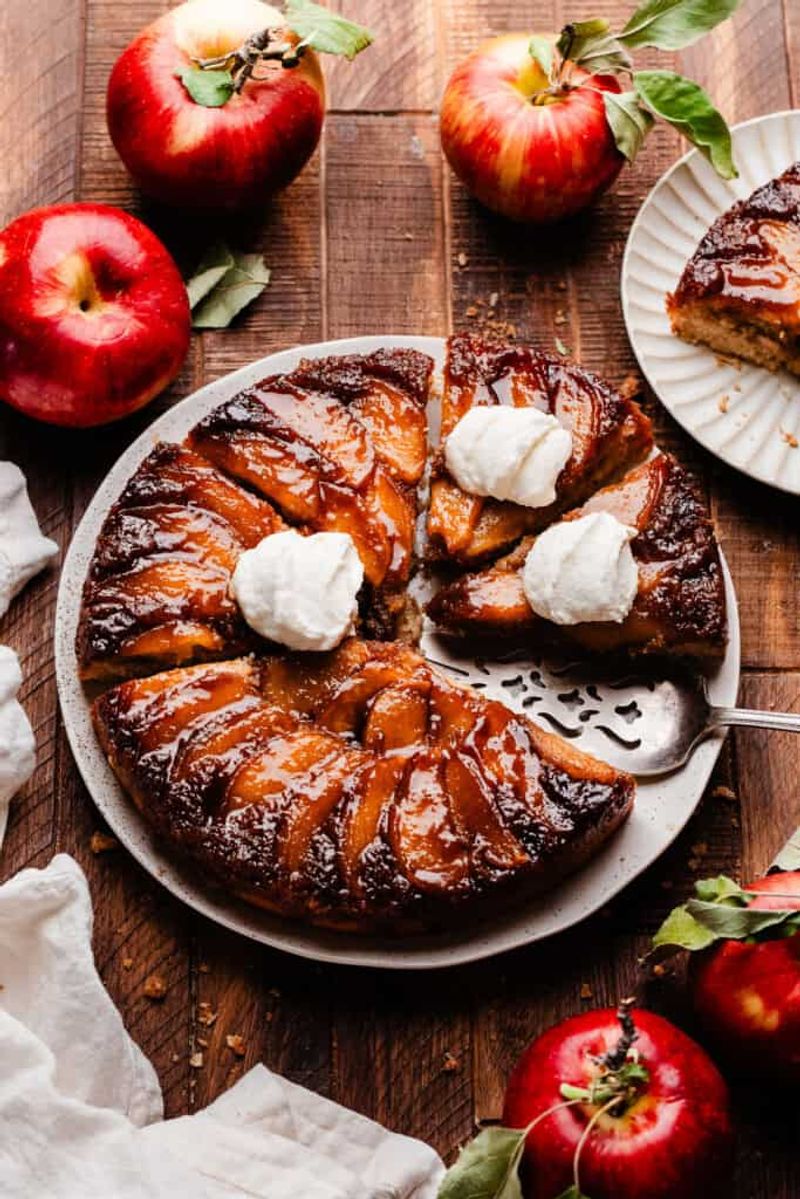Caramel Apple Upside-Down Cake
