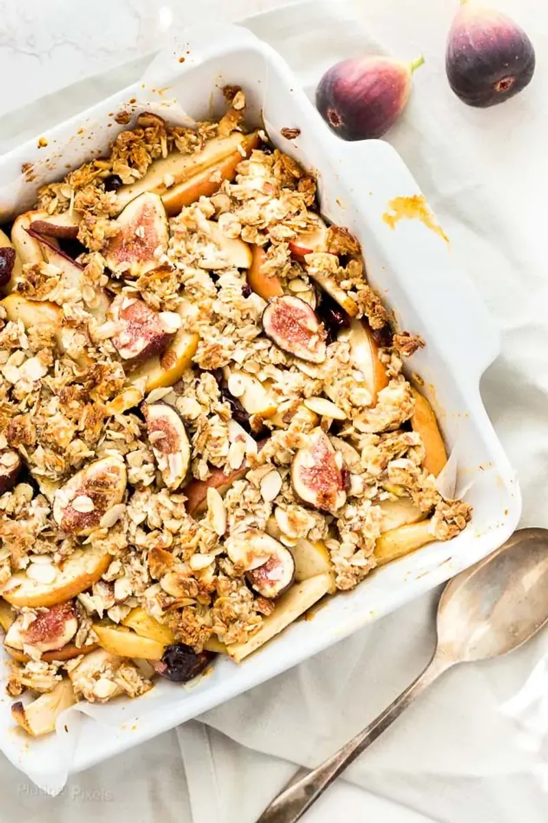 Spiced Fig and Apple Cobbler