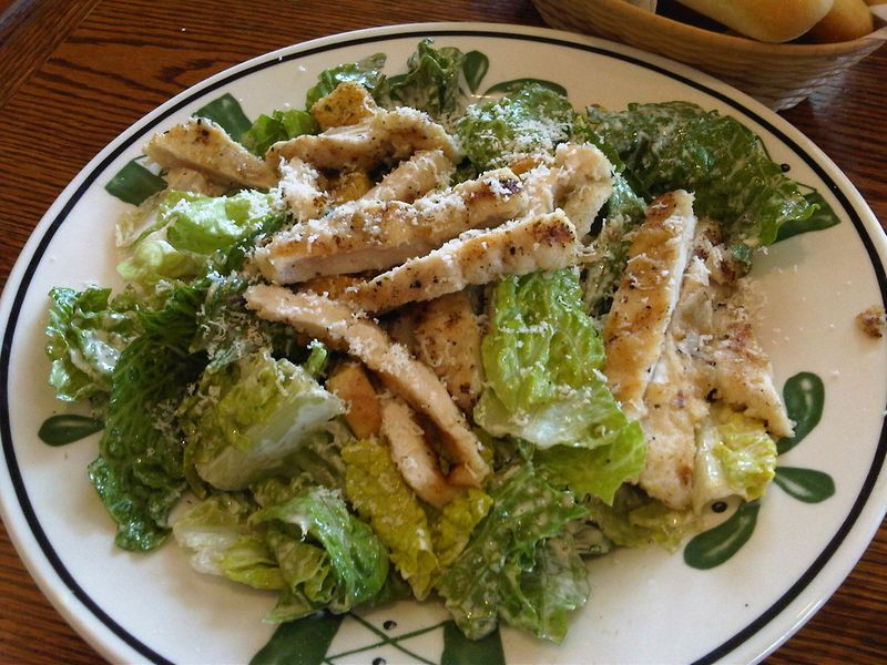 Upgrade to Grilled Chicken on Salad for Cheap