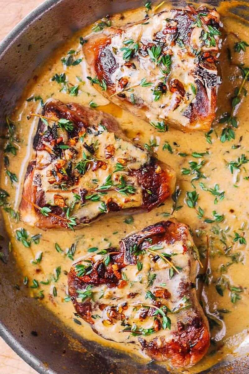 Chicken Fried Lamb with White Wine Pan Gravy