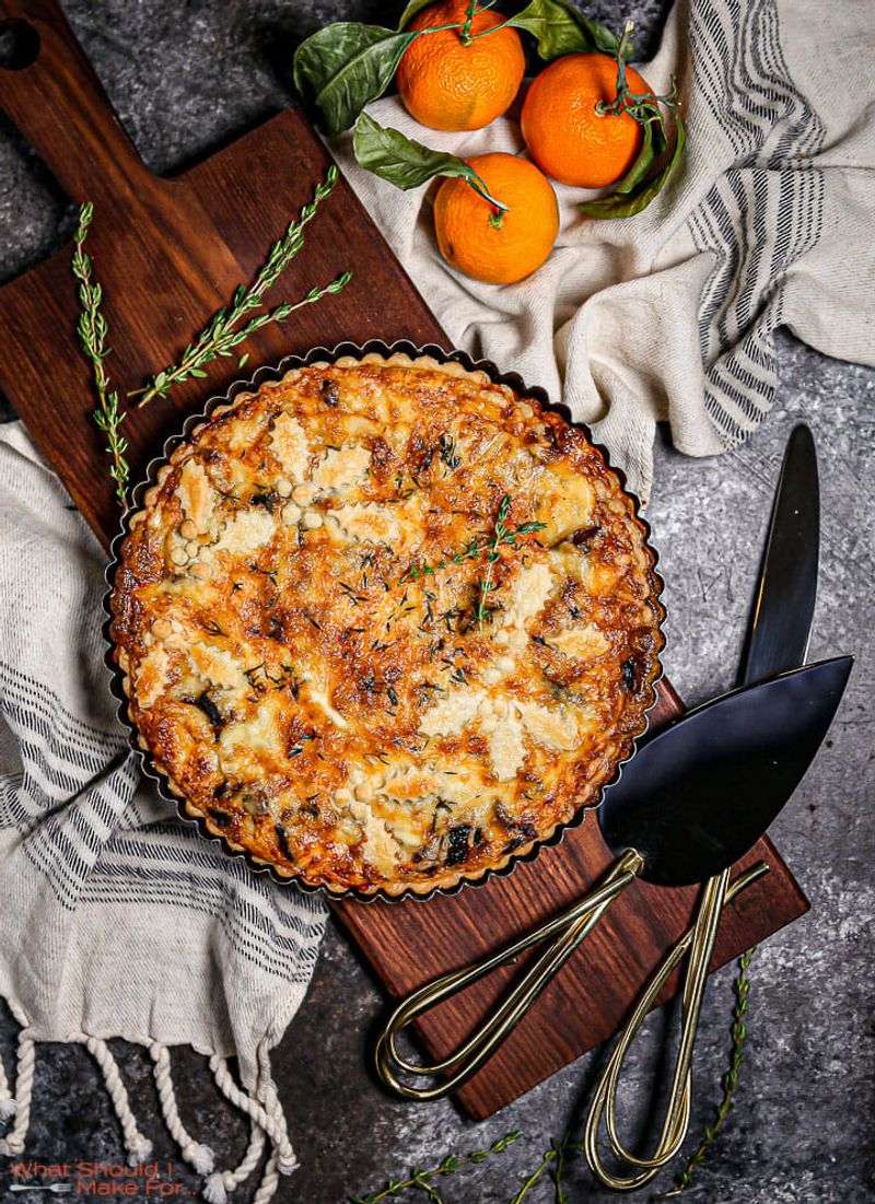 Wild Mushroom & Fontina Quiche