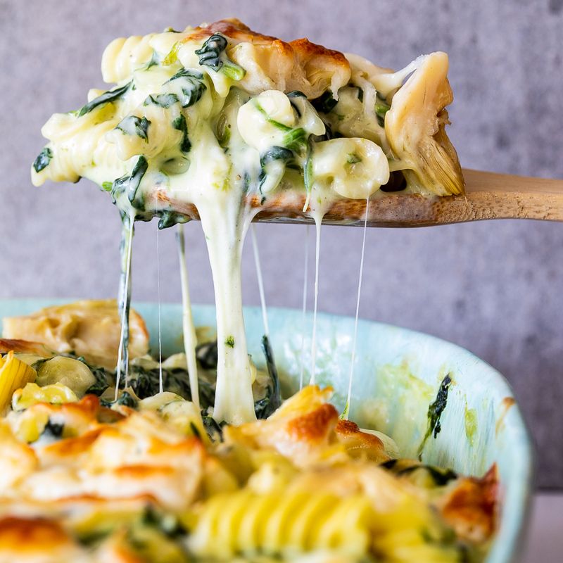 Spinach and Artichoke Pasta Bake