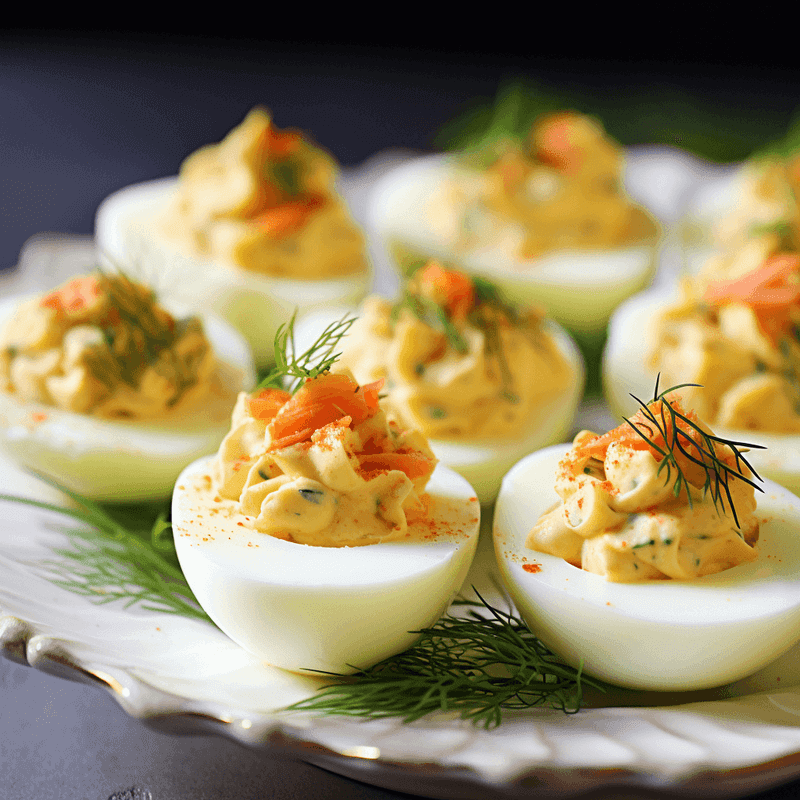 Smoked Salmon & Dill Eggs