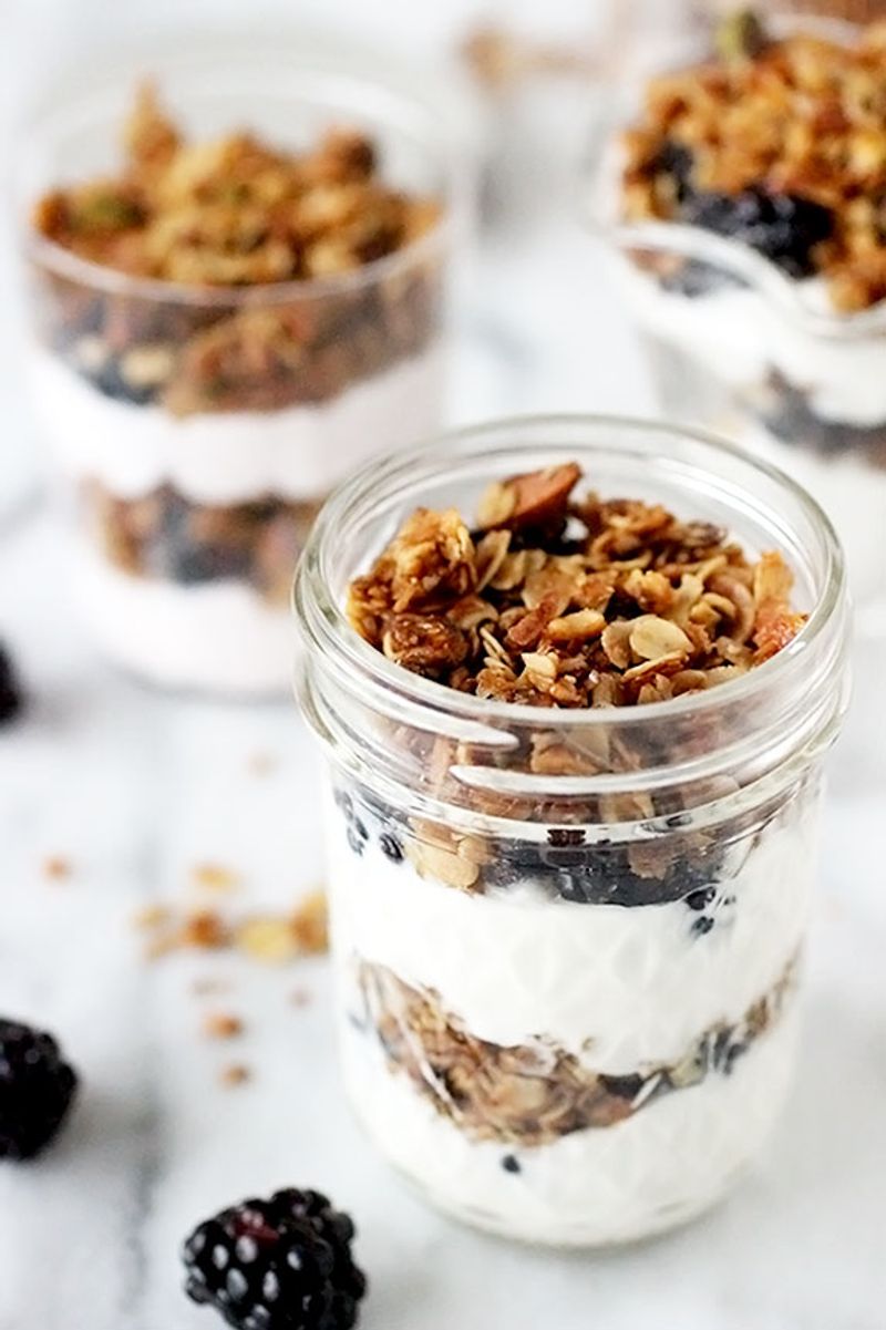 Berries & Yogurt Parfaits with Granola Crunch