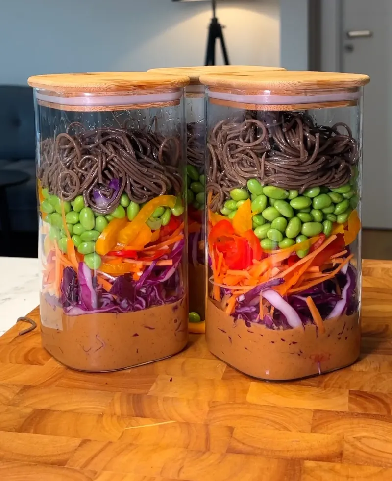 Peanut Noodle Jars