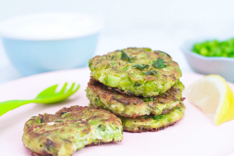 Green Pea & Mint Burger