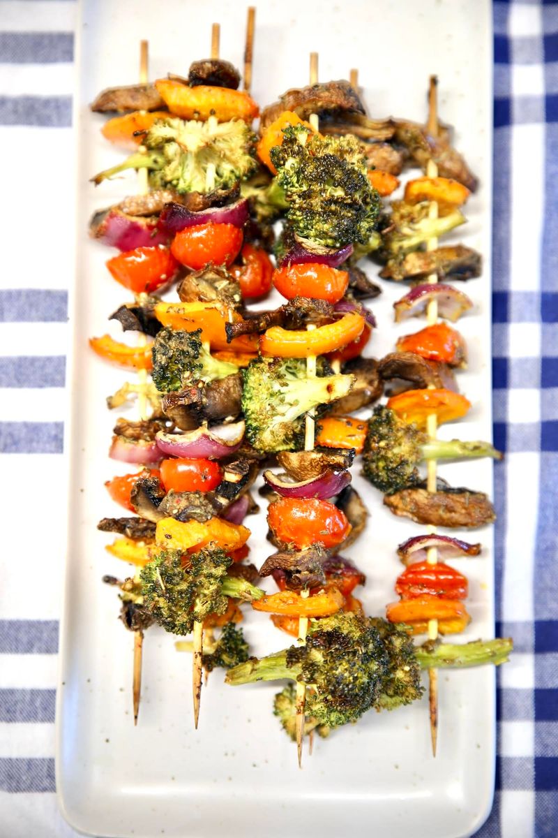 Veggie Kabobs with No Marinade