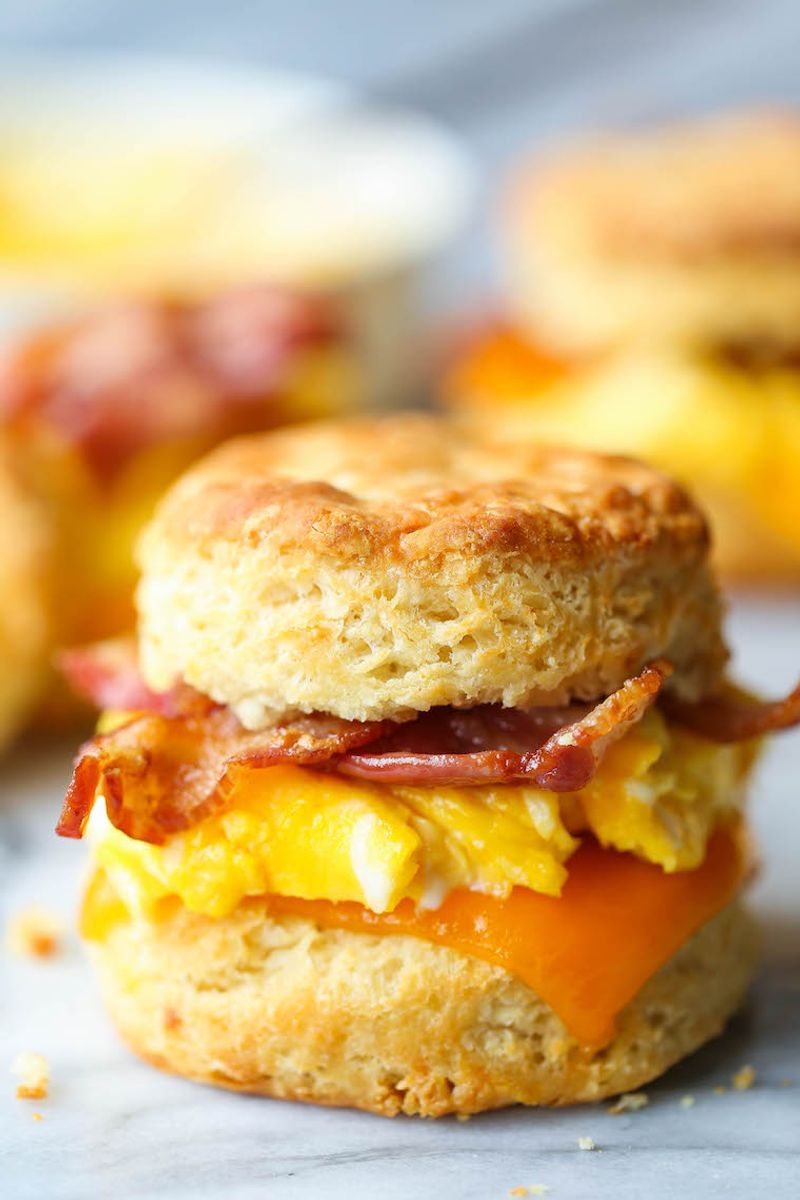 Whole Foods Bacon, Egg & Cheddar Biscuit (Hot Bar)