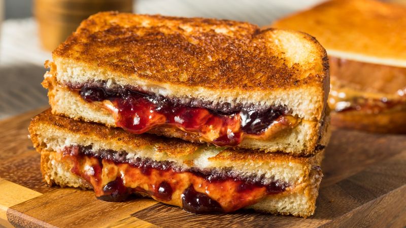Toasted PB&J from a Chain Café