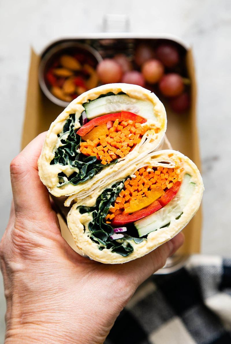 Hummus Veggie Wrap