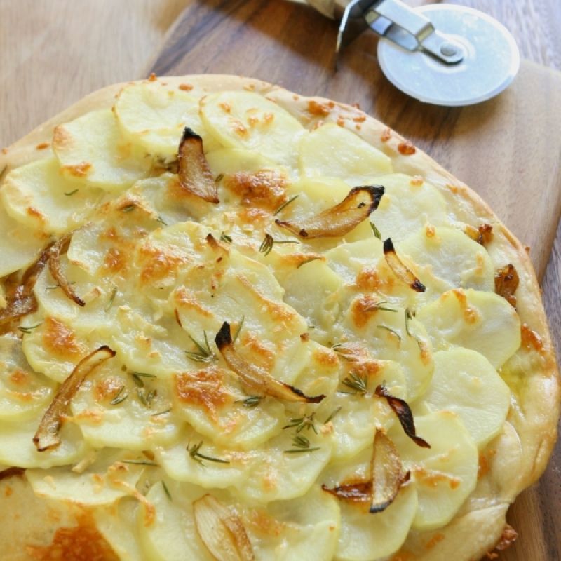 Thin-Crust Potato Pizza