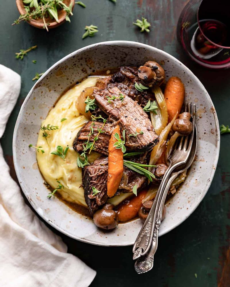 Pot Roast with Mashed Potatoes