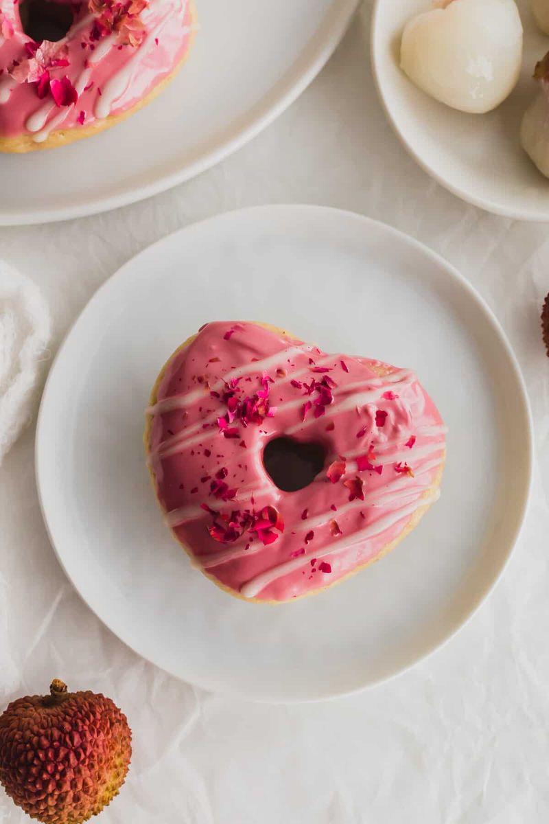 Lychee Glazed Donut