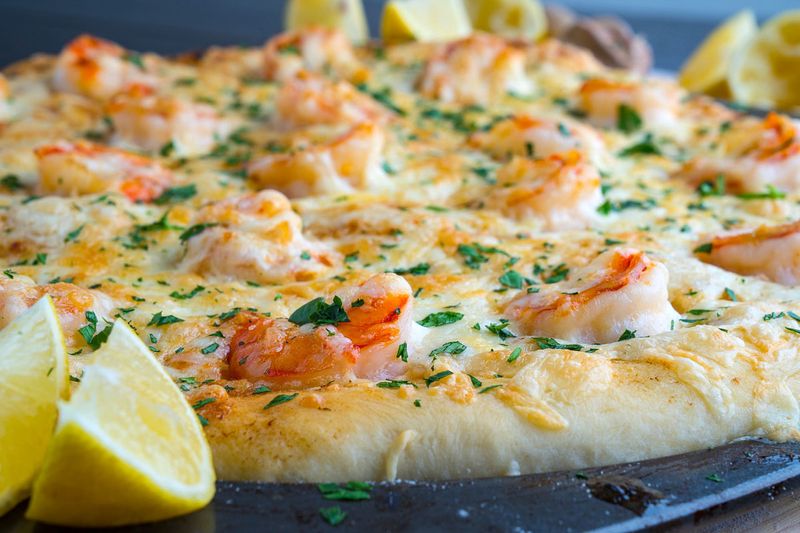 Sweet Chili Shrimp Pizza