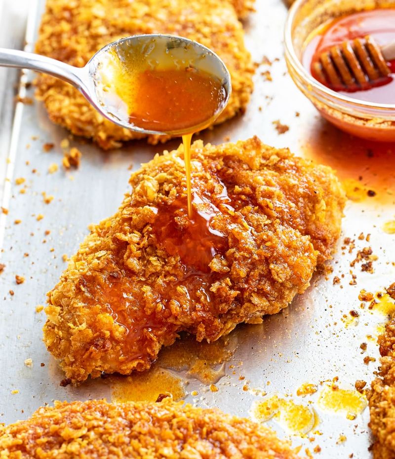Crispy Chicken Cutlets with Hot Honey