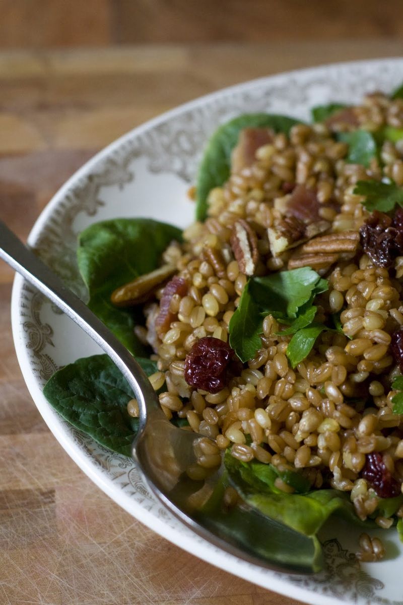 Wheat Berry Salad with Dried Cherries