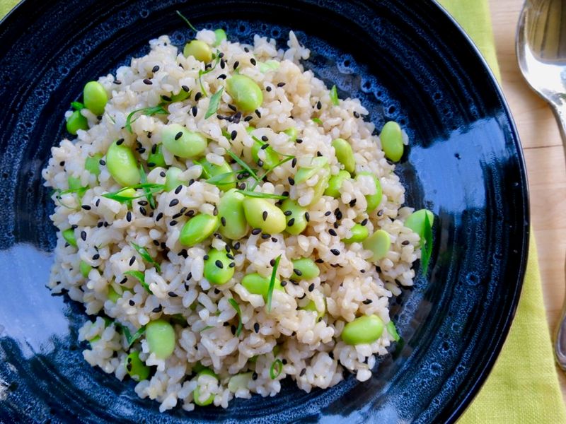 Brown Rice and Edamame Salad