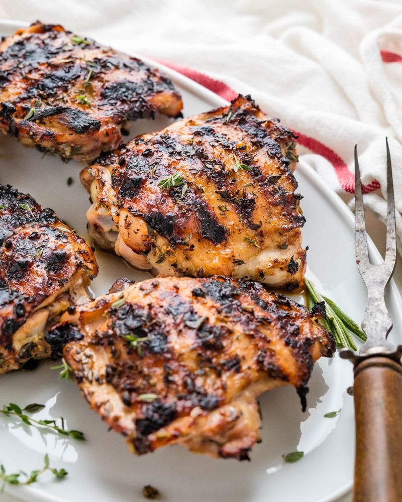 Dry Grilled Chicken Thighs