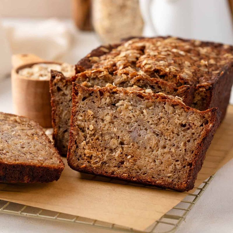 Banana Bread Made with Just Bananas and Oats