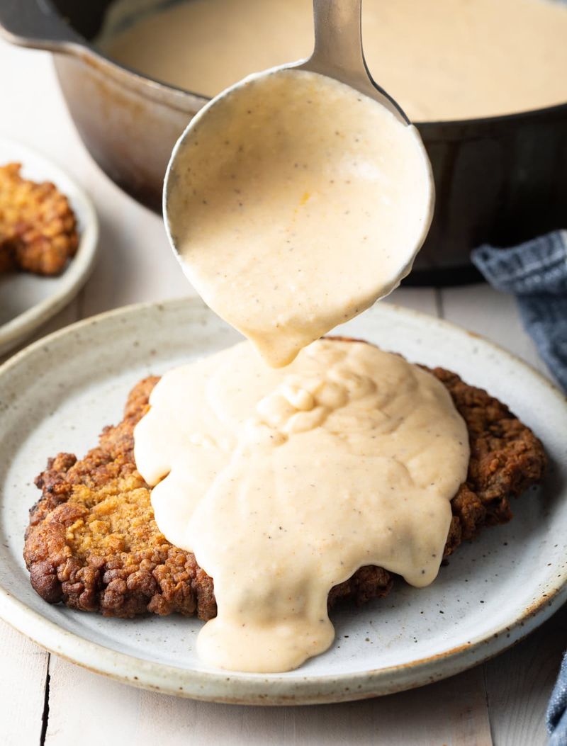 Country Fried Steak with White Gravy