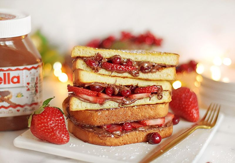 Stuffed French Toast with Fruit Compote and Mascarpone