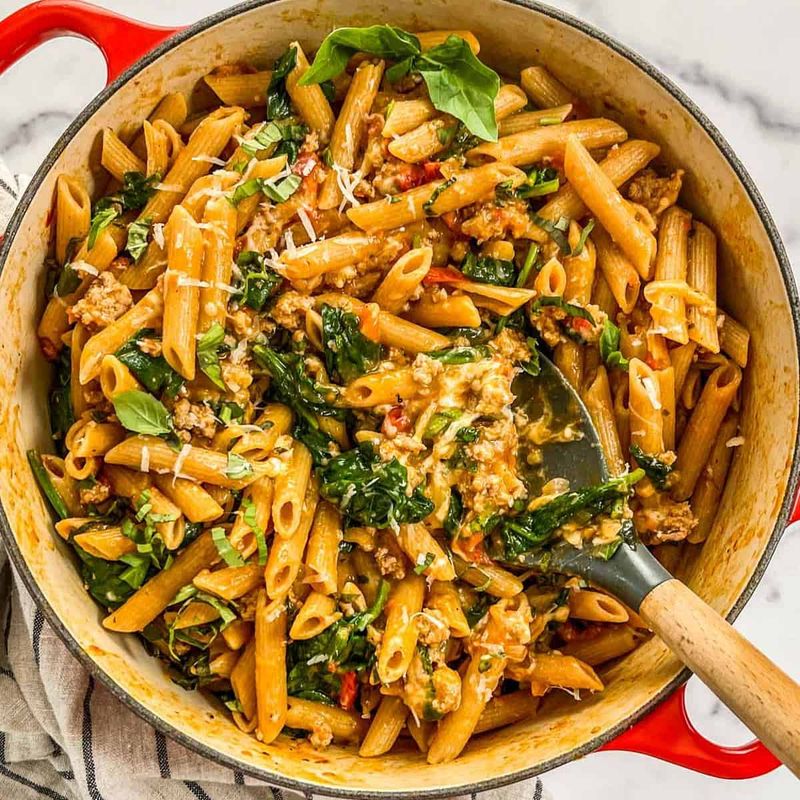 Protein-Packed Chickpea Pasta with Turkey Meat Sauce