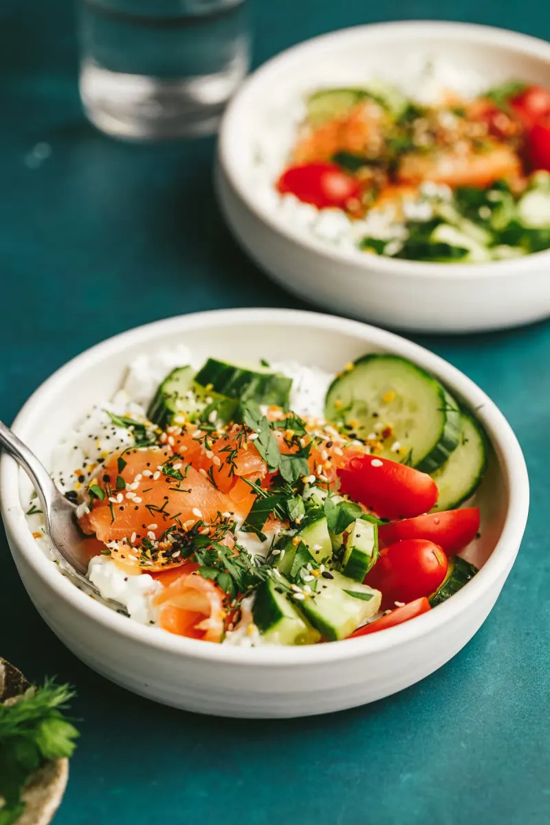 Cottage Cheese Bowl with Veggies