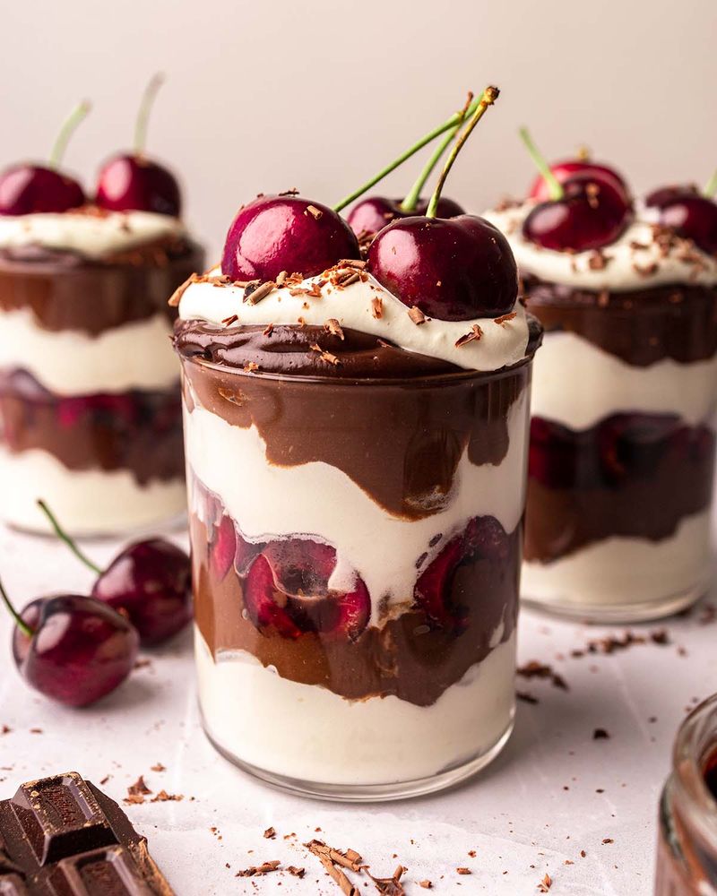 Black Forest Mousse Cups
