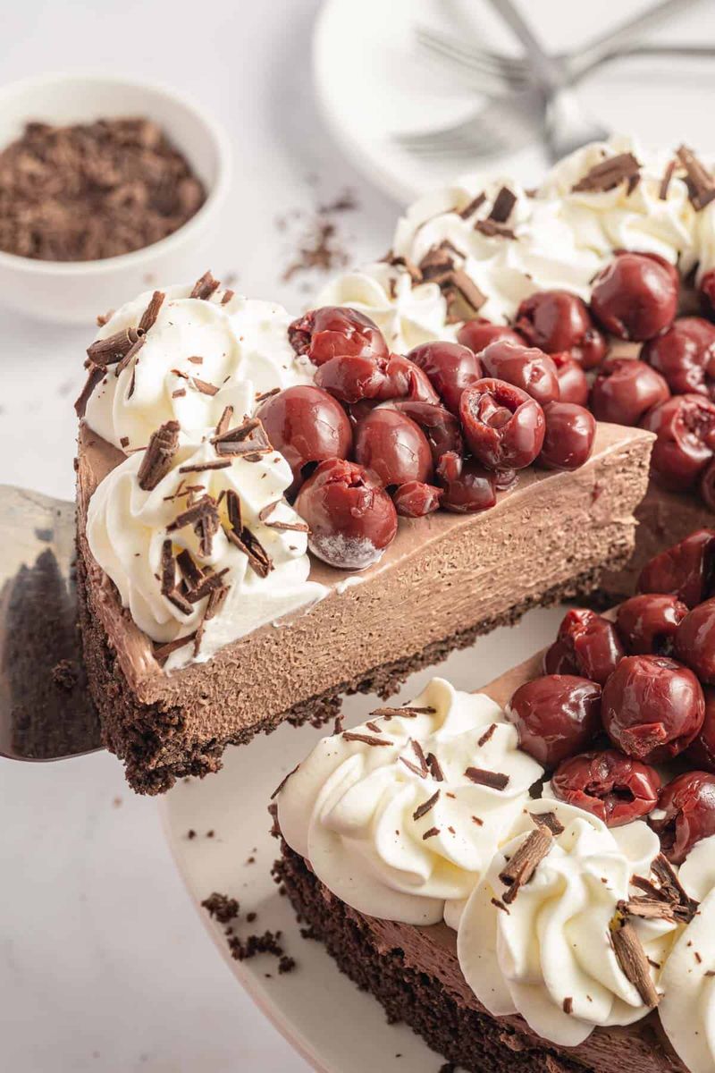 No-Bake Black Forest Cheesecake