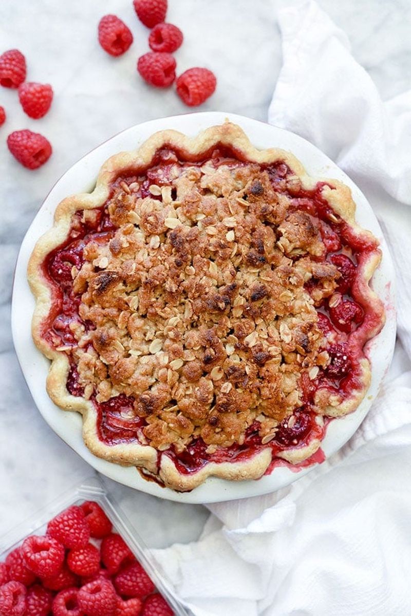 Raspberry Crumble Pie
