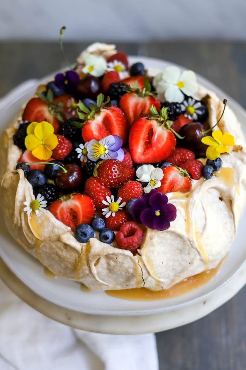 Pavlova with Fresh Fruit