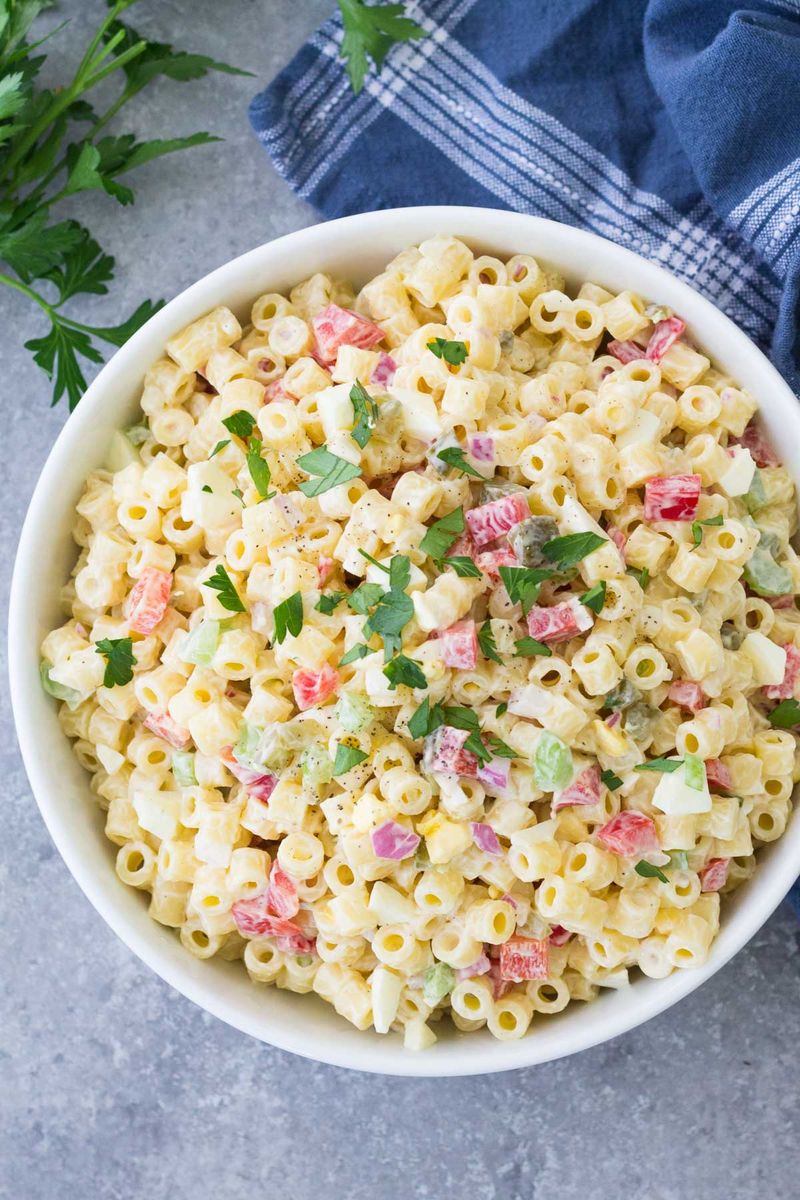 Macaroni Salad with Pickles and Miracle Whip