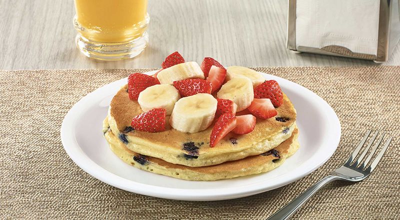 Double Berry Banana Pancakes