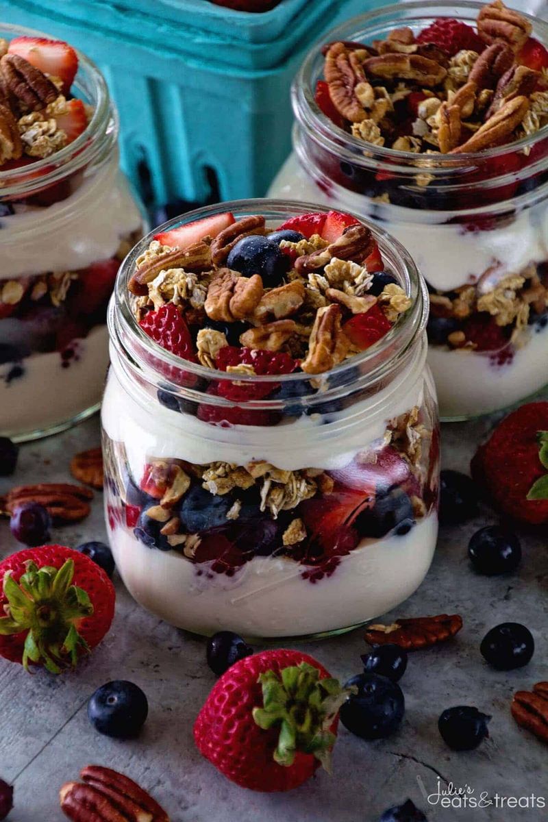 Yogurt Parfait with a Spoon