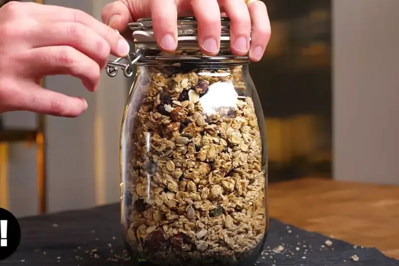 Granola with Milk (Left Overnight)