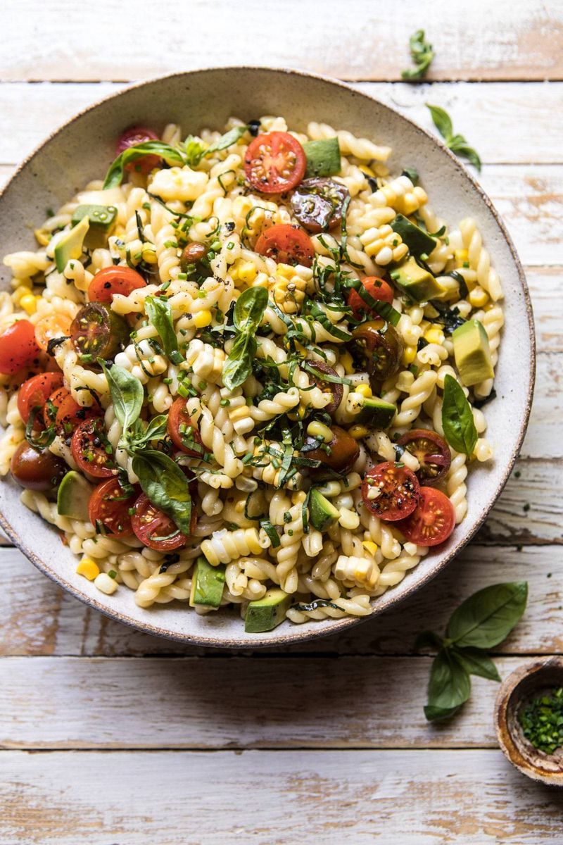 Summer Corn & Tomato Pasta Salad