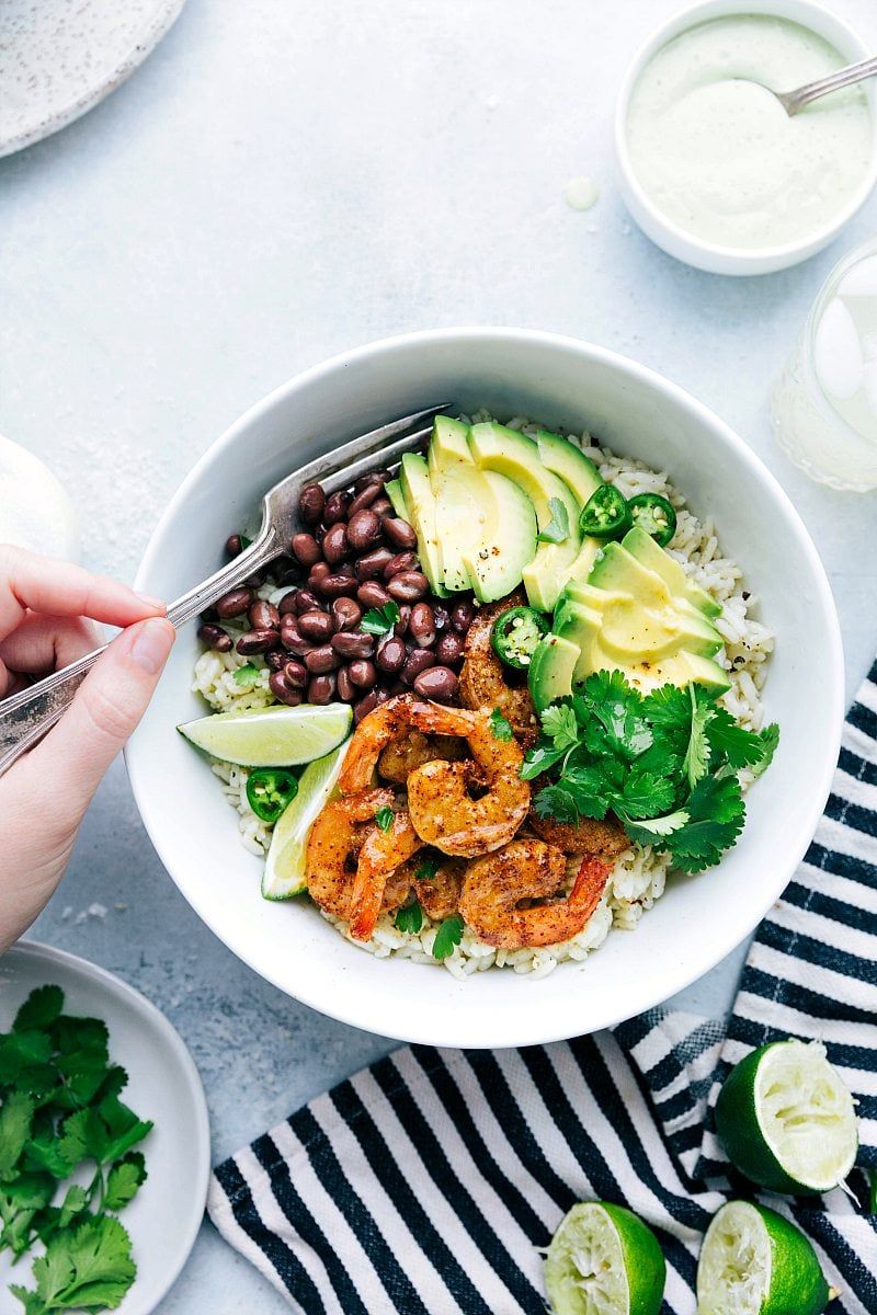 Cilantro-Lime Shrimp Bowl