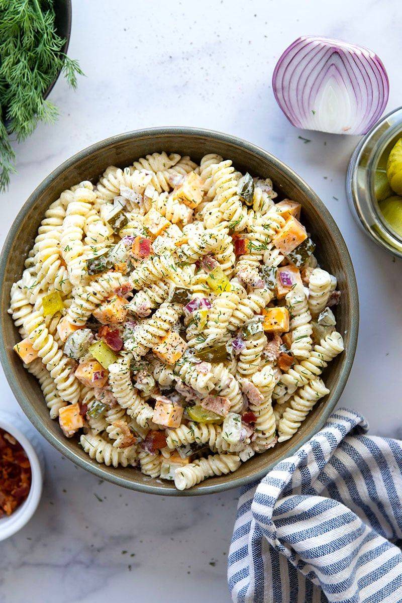 Dill Pickle Pasta Salad